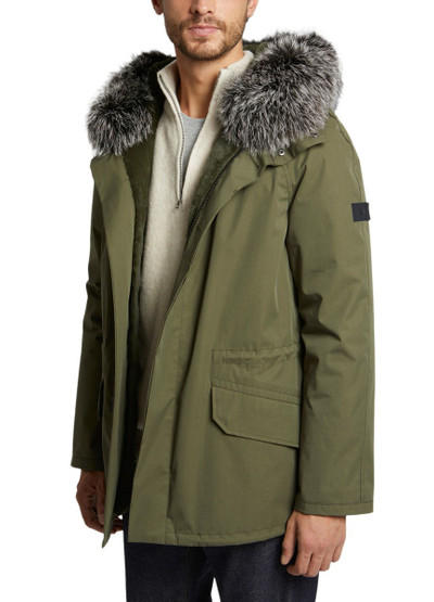 Yves Salomon Fur and technical cotton iconic parka outlook