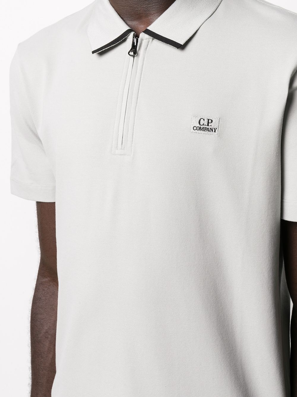 logo-patch polo shirt - 5