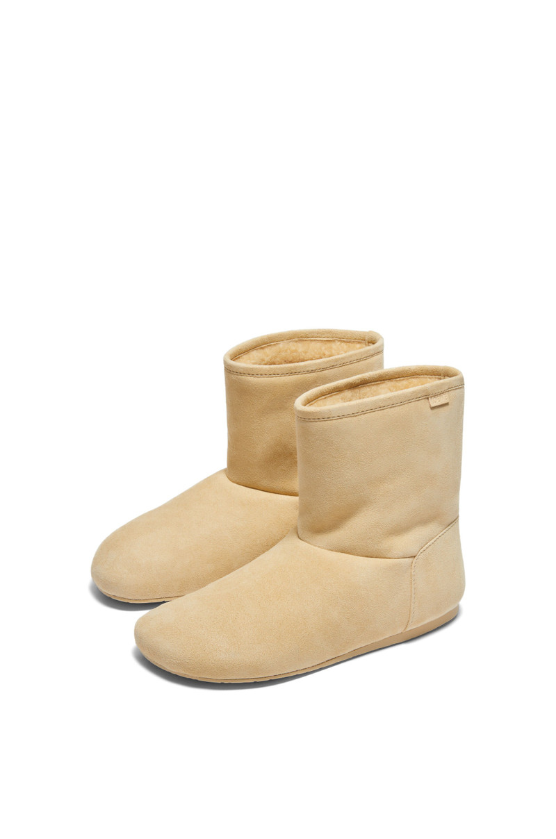 Loewe Lago boot in suede and shearling outlook