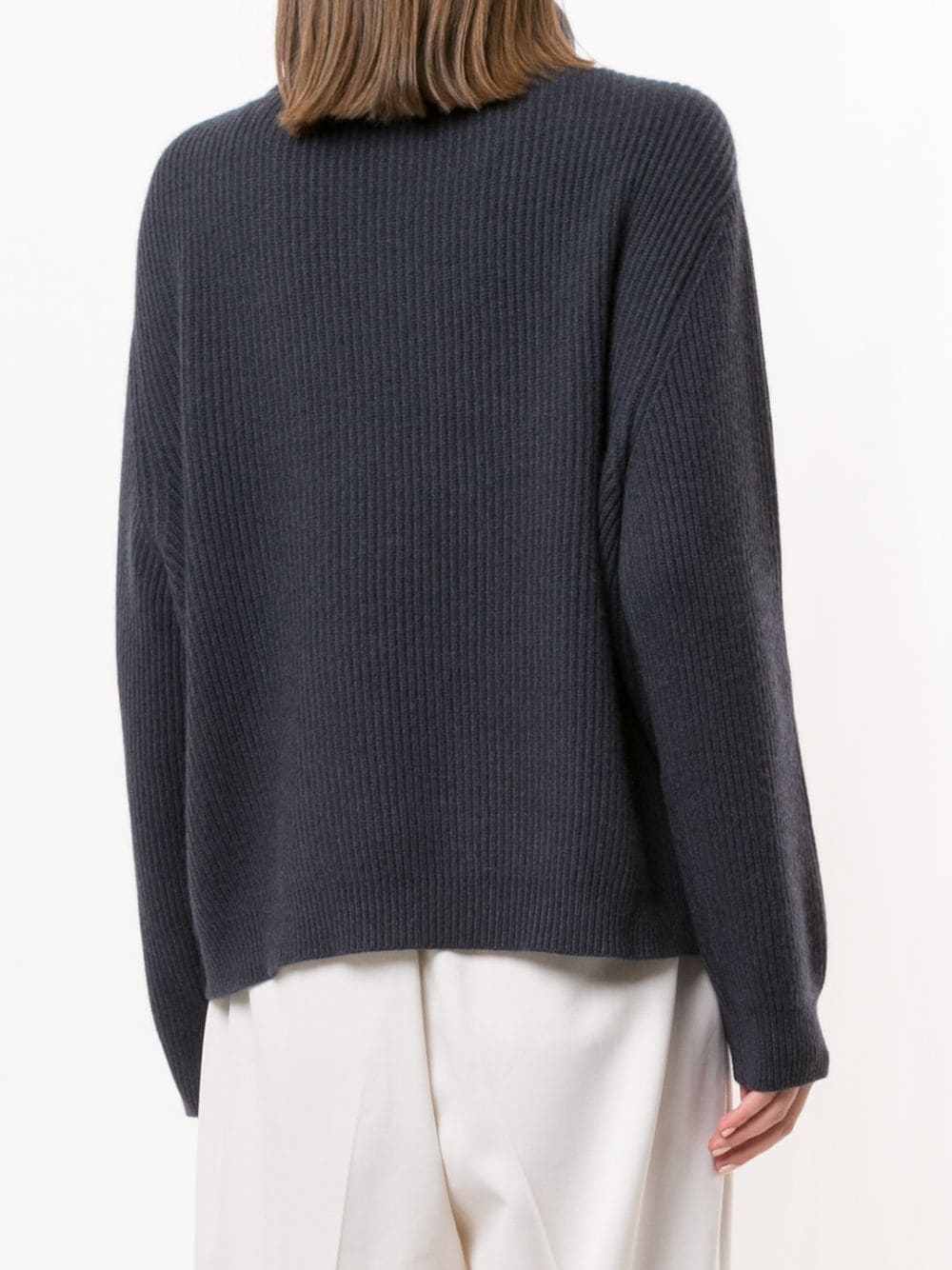 contrast-pocket cashmere jumper - 4