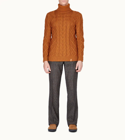 Tod's POLO NECK JUMPER - ORANGE outlook