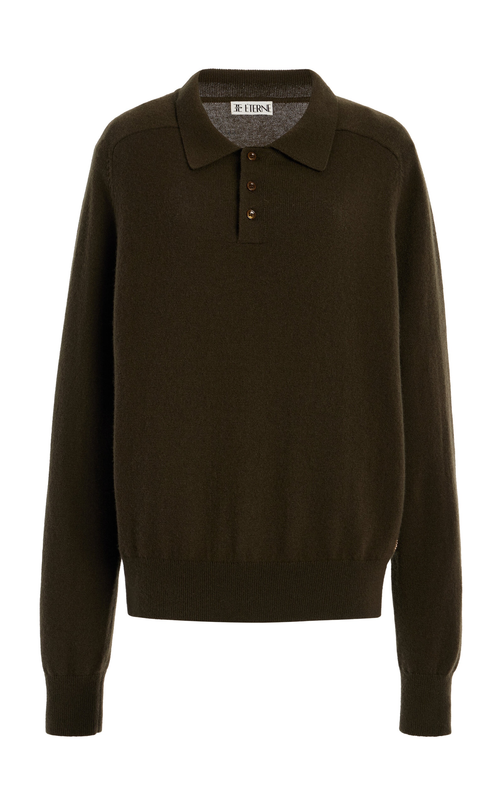 Brady Cashmere Polo Sweater green - 1