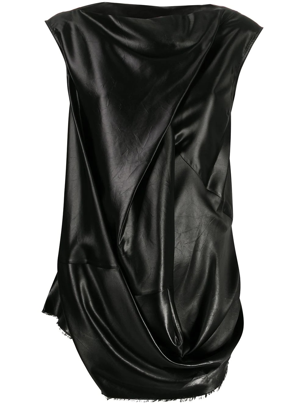 slash neck draped top - 1