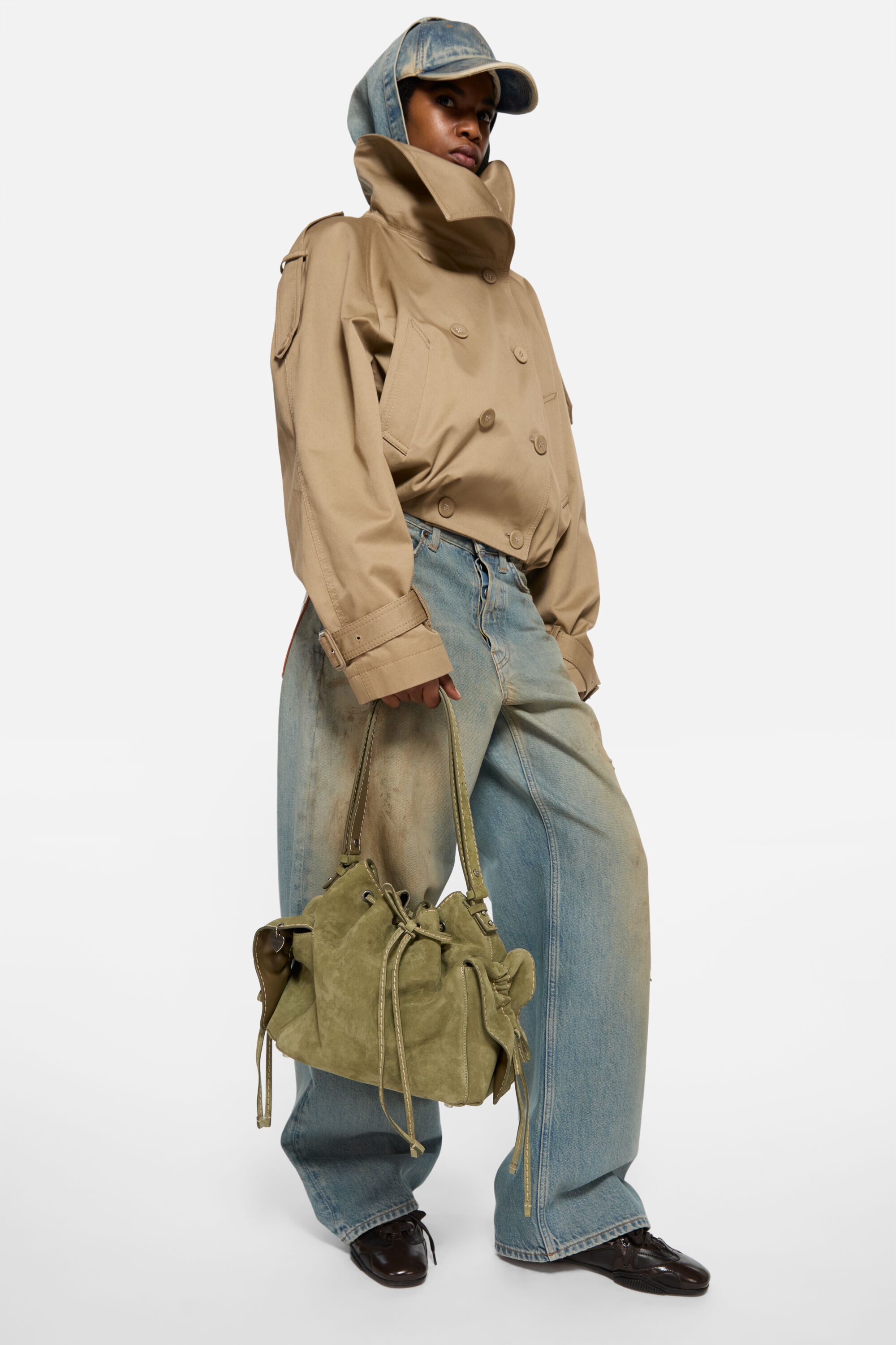 Multipocket Bucket Bag - Herb green - 2