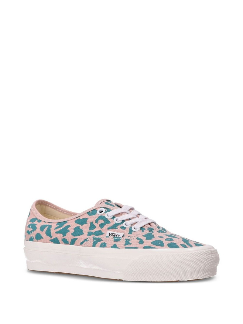 Vans leopard-print canvas sneakers outlook
