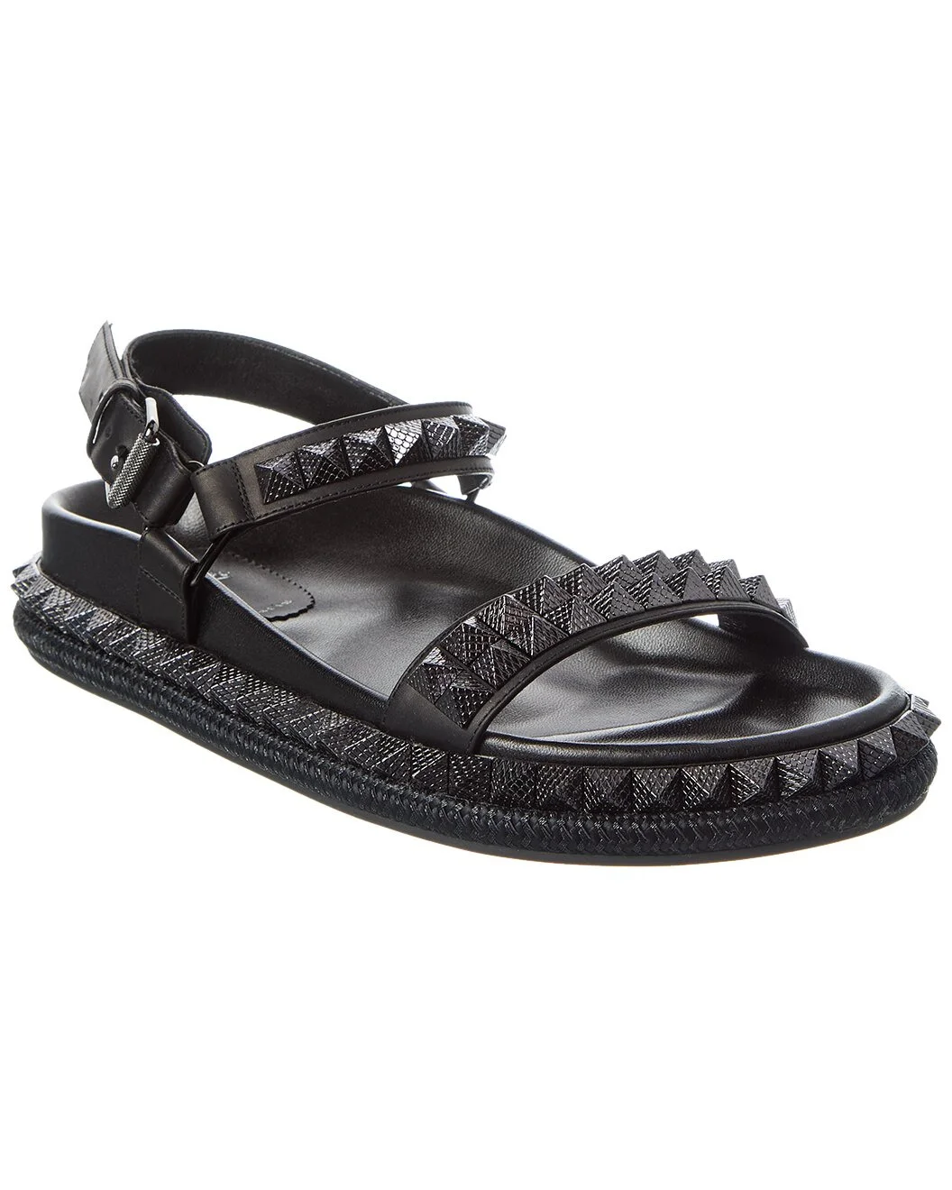 Christian Louboutin Pyrabizz Waxed Leather Sandal - 1