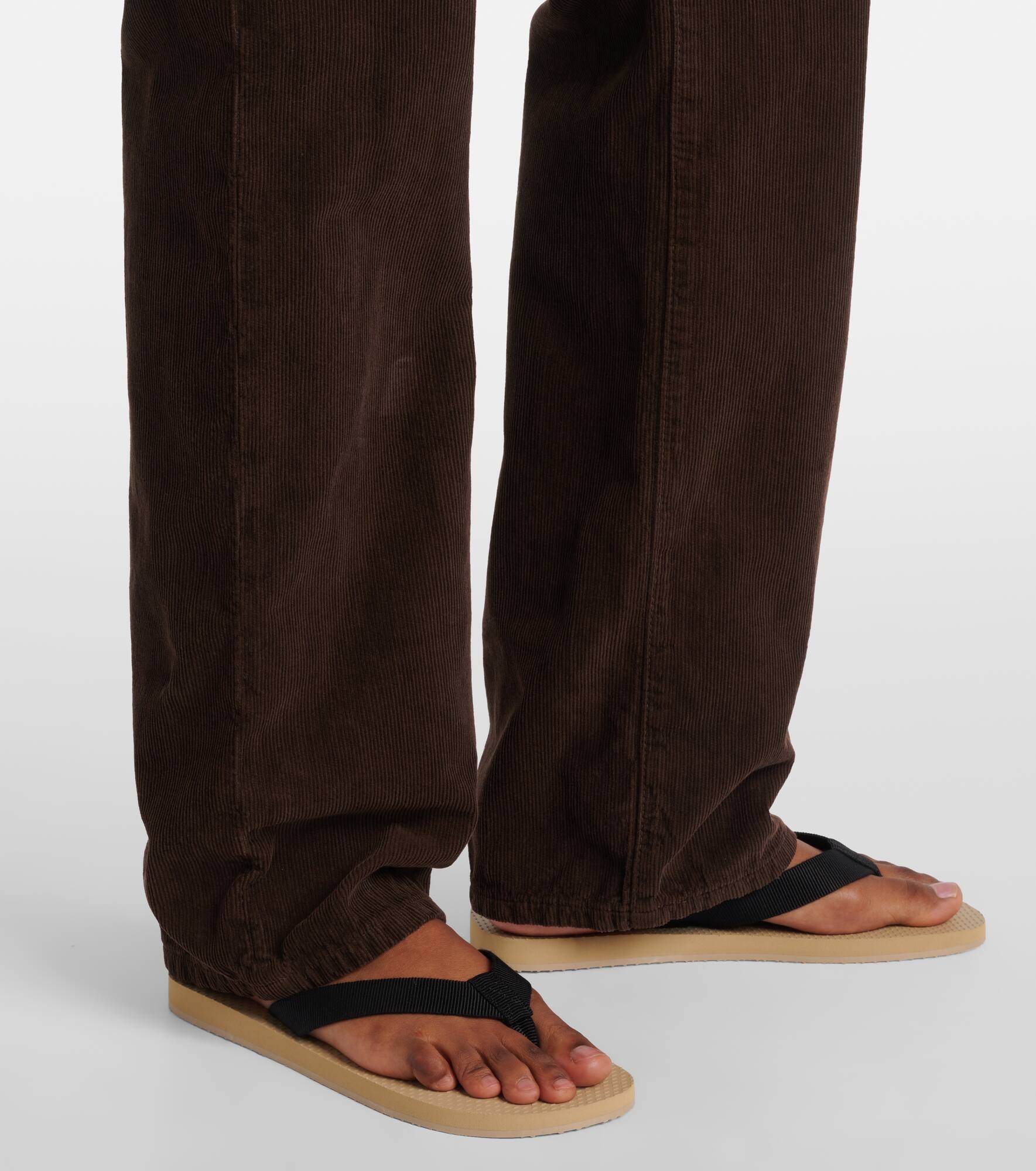 Carlyl cotton corduroy straight pants - 5