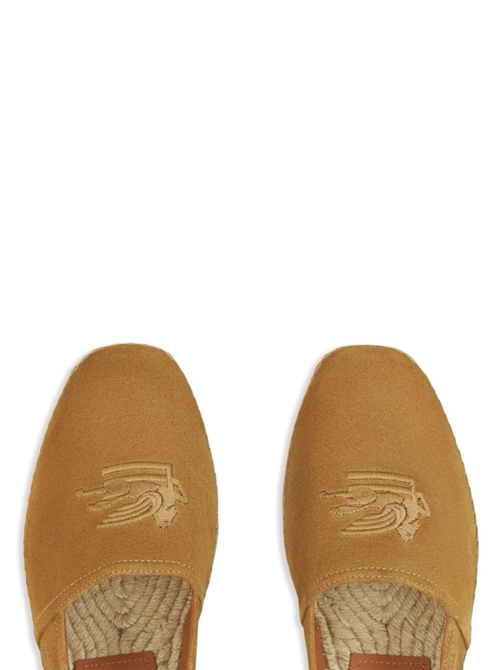 logo-embroidered suede espadrilles - 3