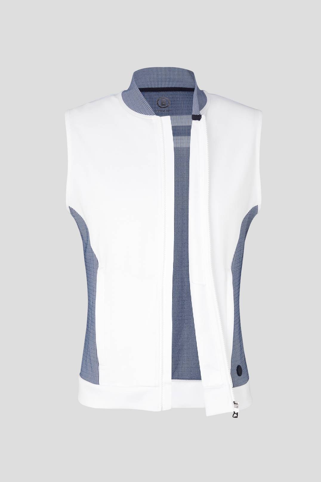 WADO MID-LAYER WAISTCOAT IN NAVY BLUE/WHITE - 7