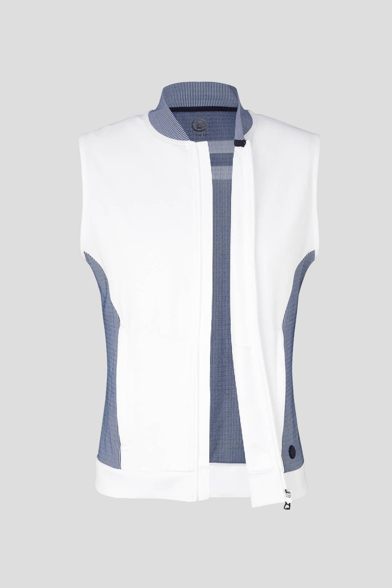 WADO MID-LAYER WAISTCOAT IN NAVY BLUE/WHITE 7