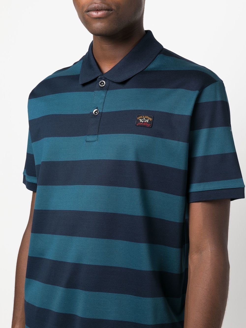 stripe-print polo shirt - 5