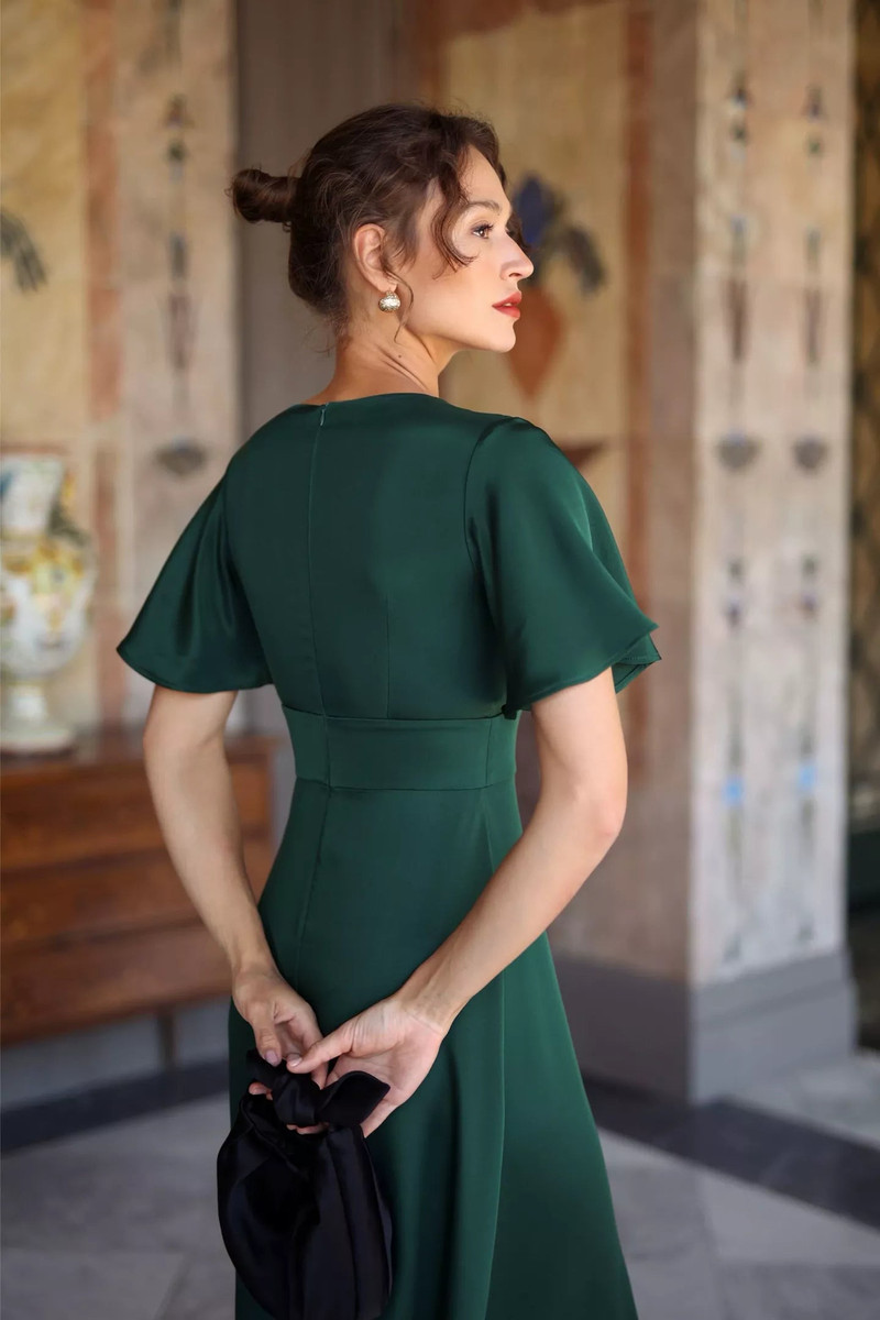 Coralie Evening Dress Open back 15