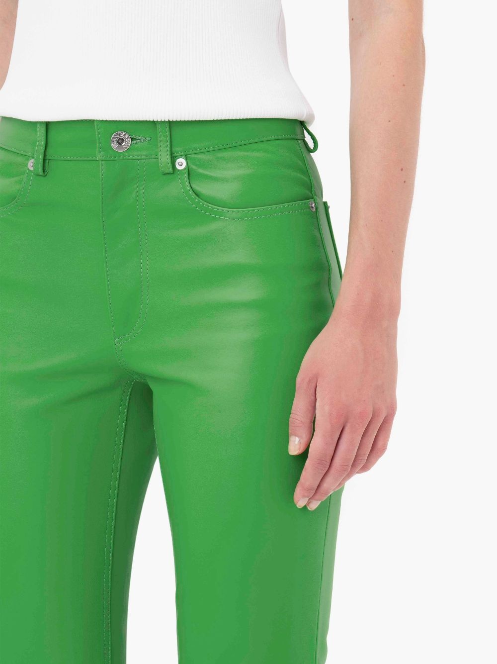 【送料&関税込】J.W. Anderson High-waisted Leather Bootcut T JW Anderson BOOTCUT LEATHER TROUSERS | REVERSIBLE