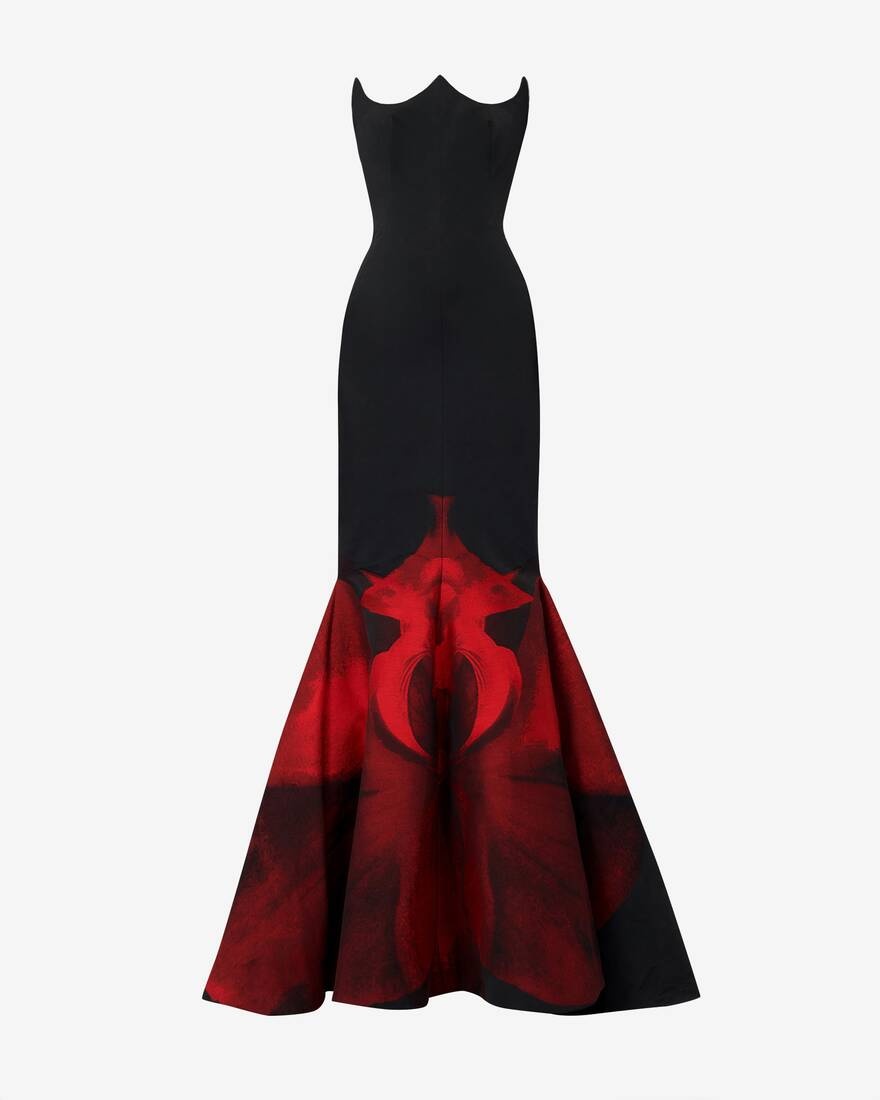 Women's Ghost Orchid Evening Dress in Black/red - 1
