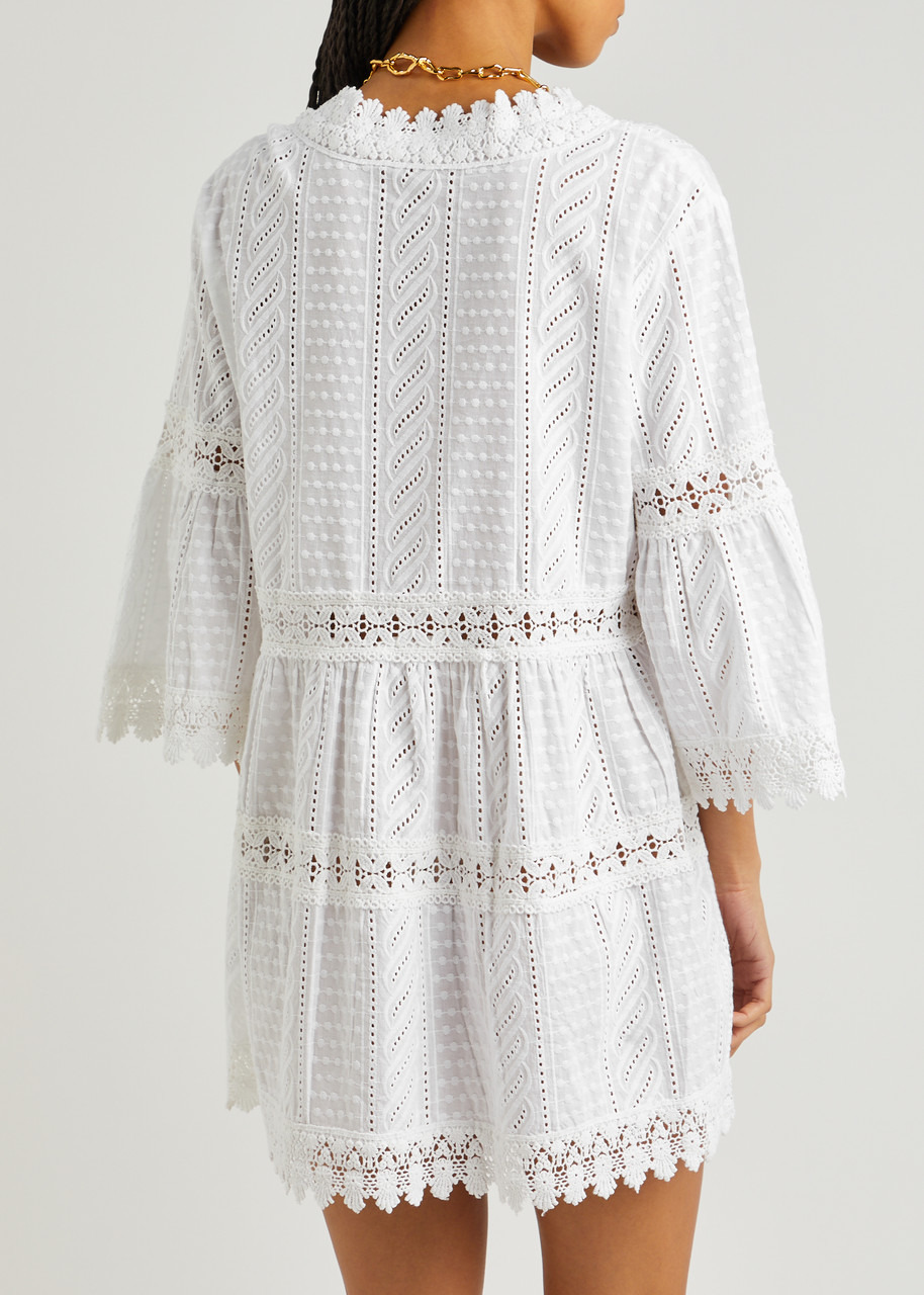 Victoria broderie-anglaise cotton kaftan - 3