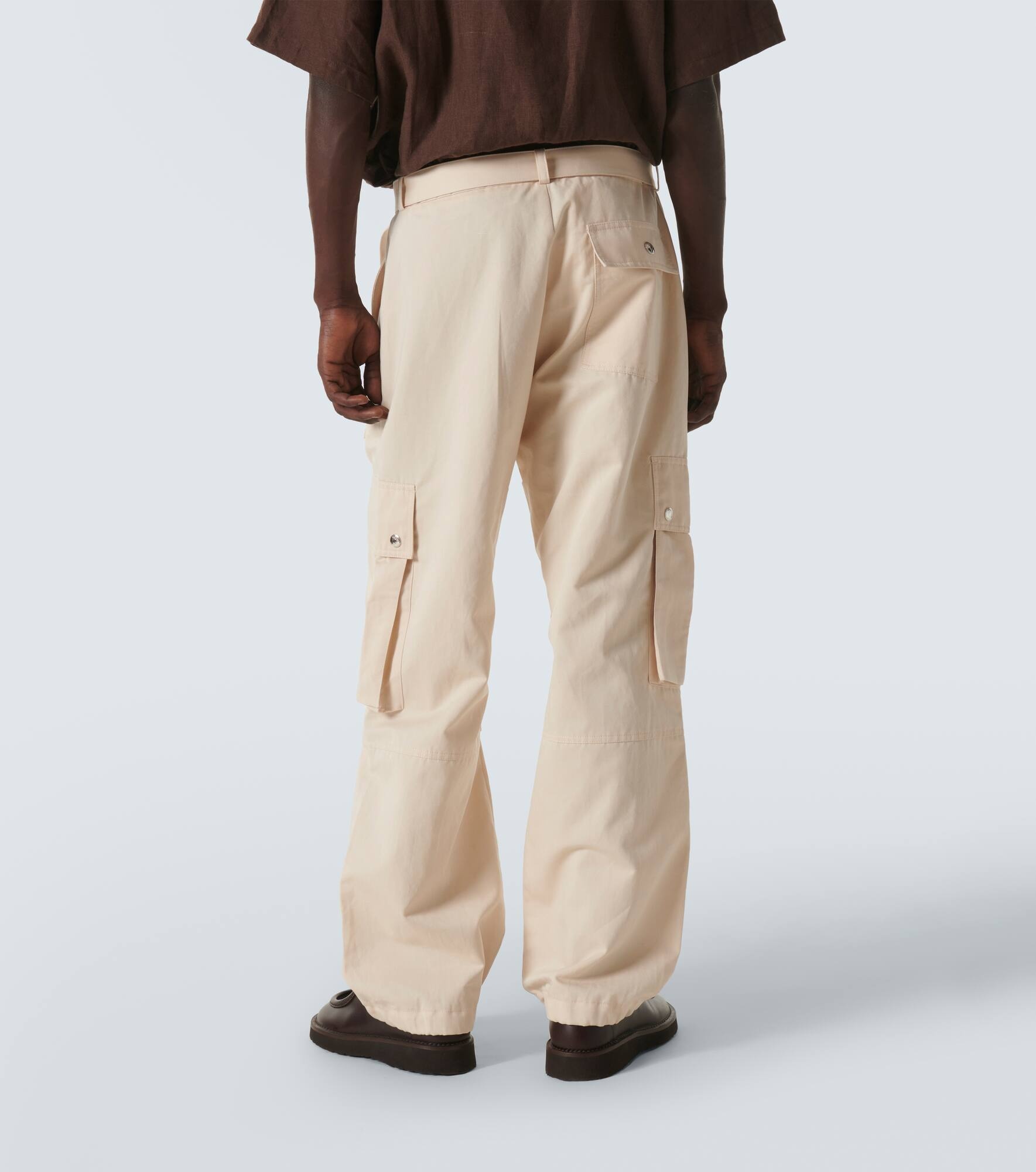Le Cargo cotton and linen cargo pants - 4