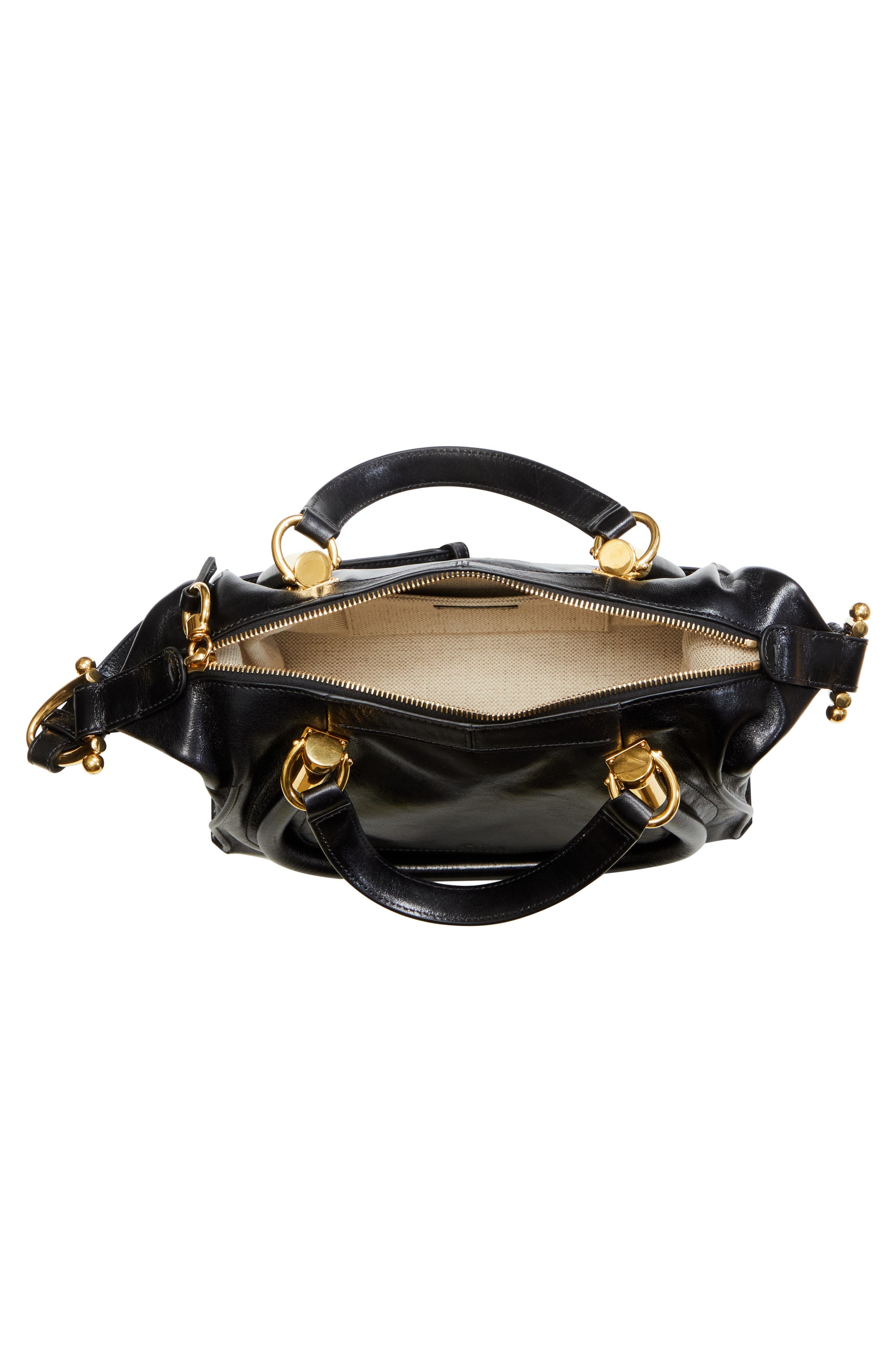 Chloé Paraty 24 Leather Shoulder Bag in Black at Nordstrom - 5