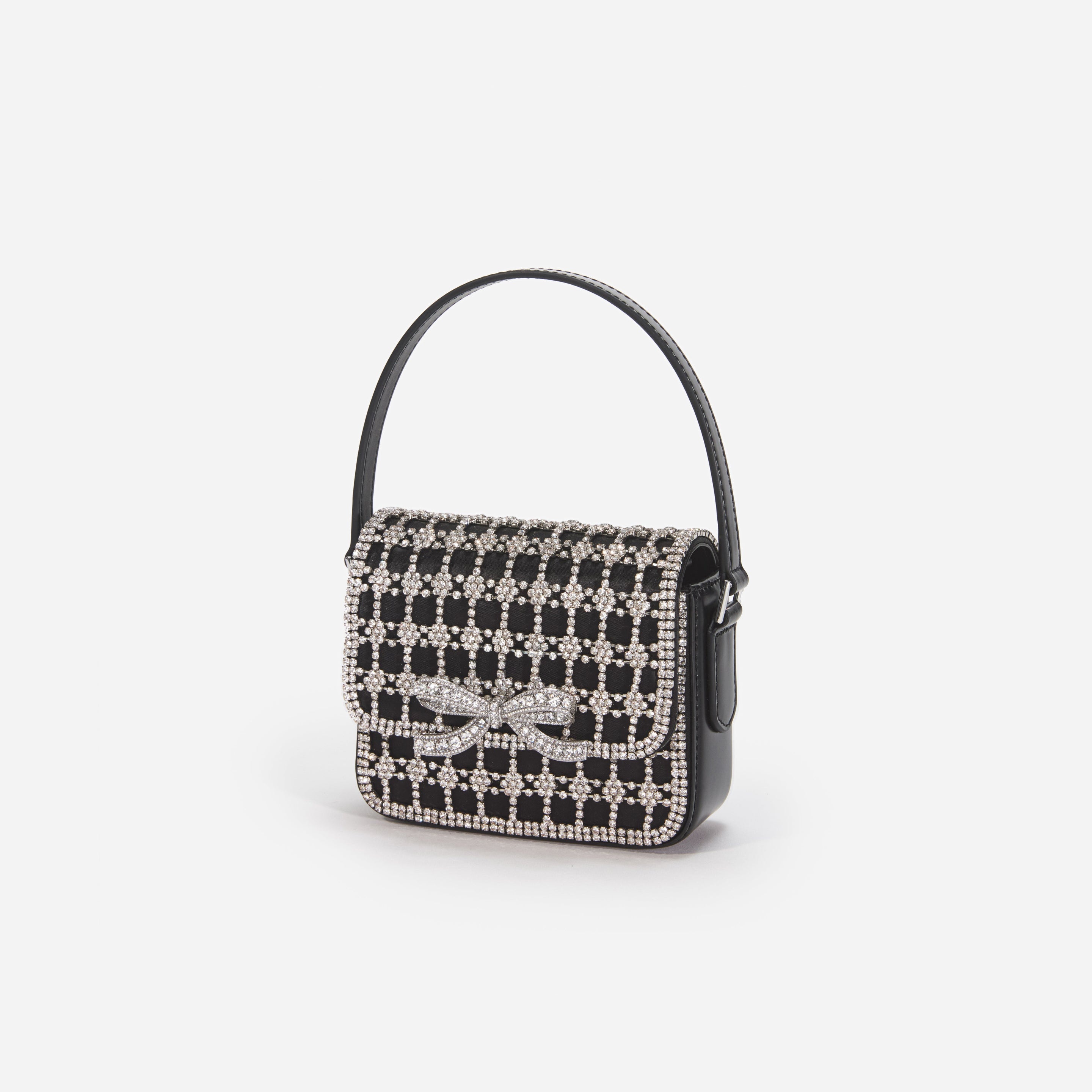 self-portrait Black Crystal Micro Bag | REVERSIBLE