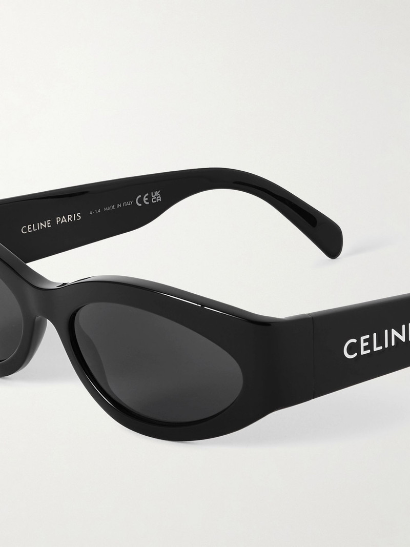Monochroms cat-eye acetate sunglasses Black 4