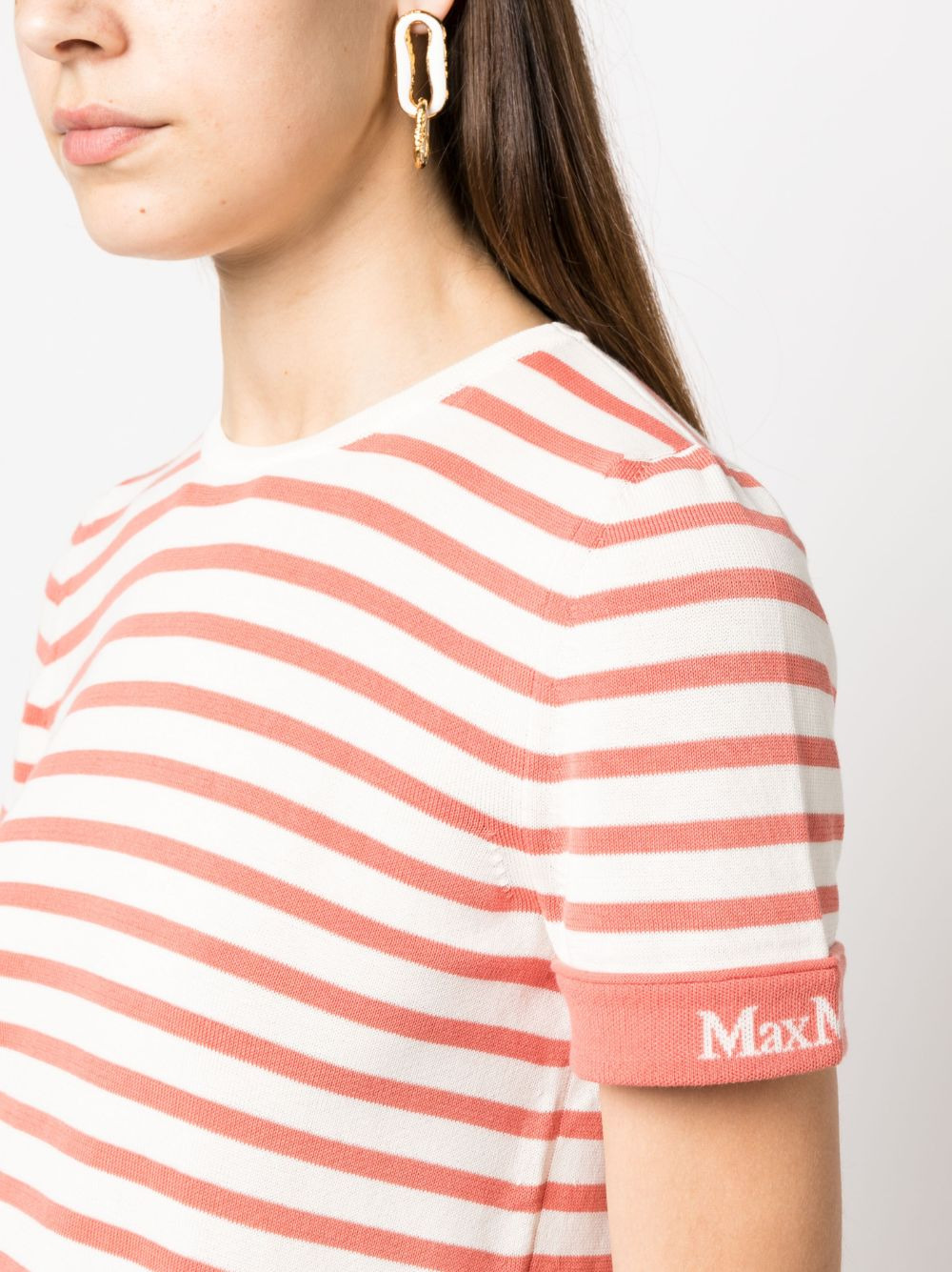 striped knitted top - 5