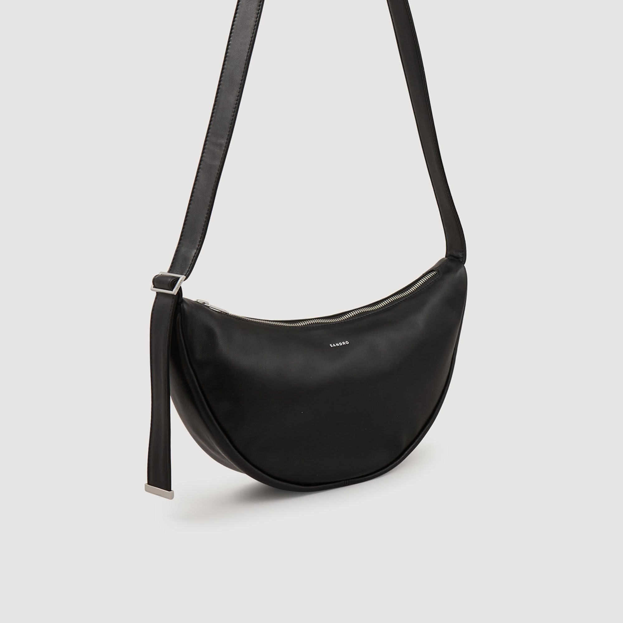 SMALL LEATHER HOBO BAG - 3