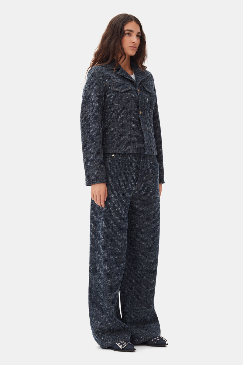 GANNI DENIM FEMININE BUCKLE BALLERINAS outlook