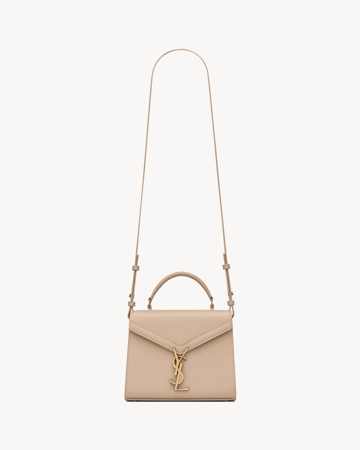 CASSANDRA MINI TOP HANDLE BAG IN GRAIN DE POUDRE EMBOSSED LEATHER - 2