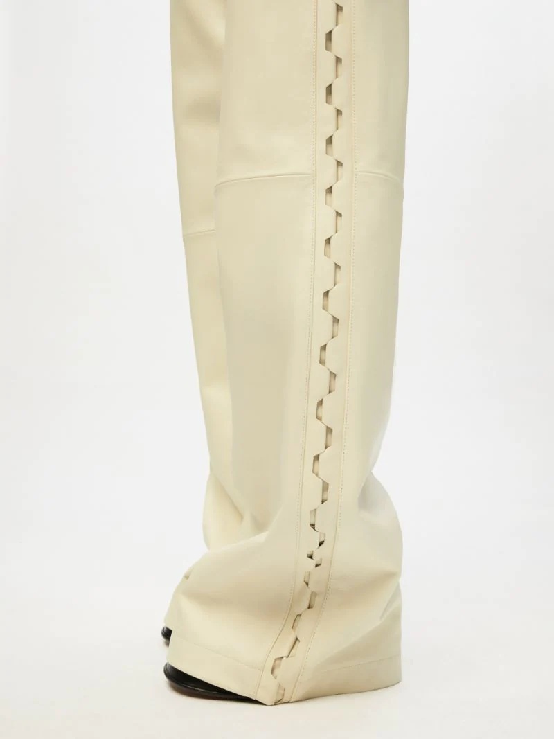 LACE UP LEATHER PANTS - 7