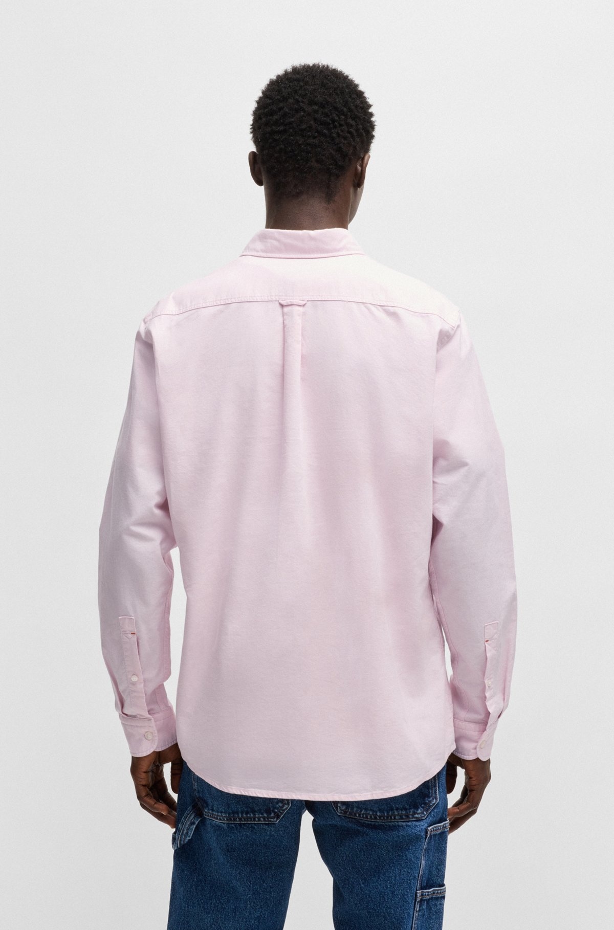 BUTTON-DOWN REGULAR-FIT SHIRT IN OXFORD COTTON - 5