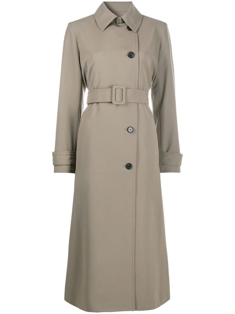 belted trench coat - 1