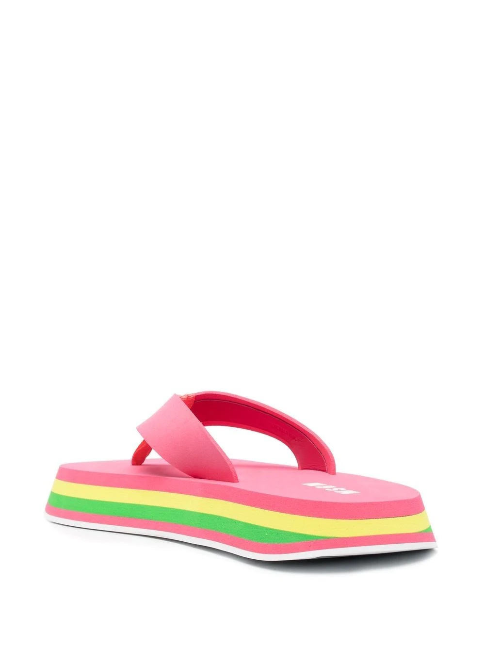 thong-strap chunky flip flops - 3