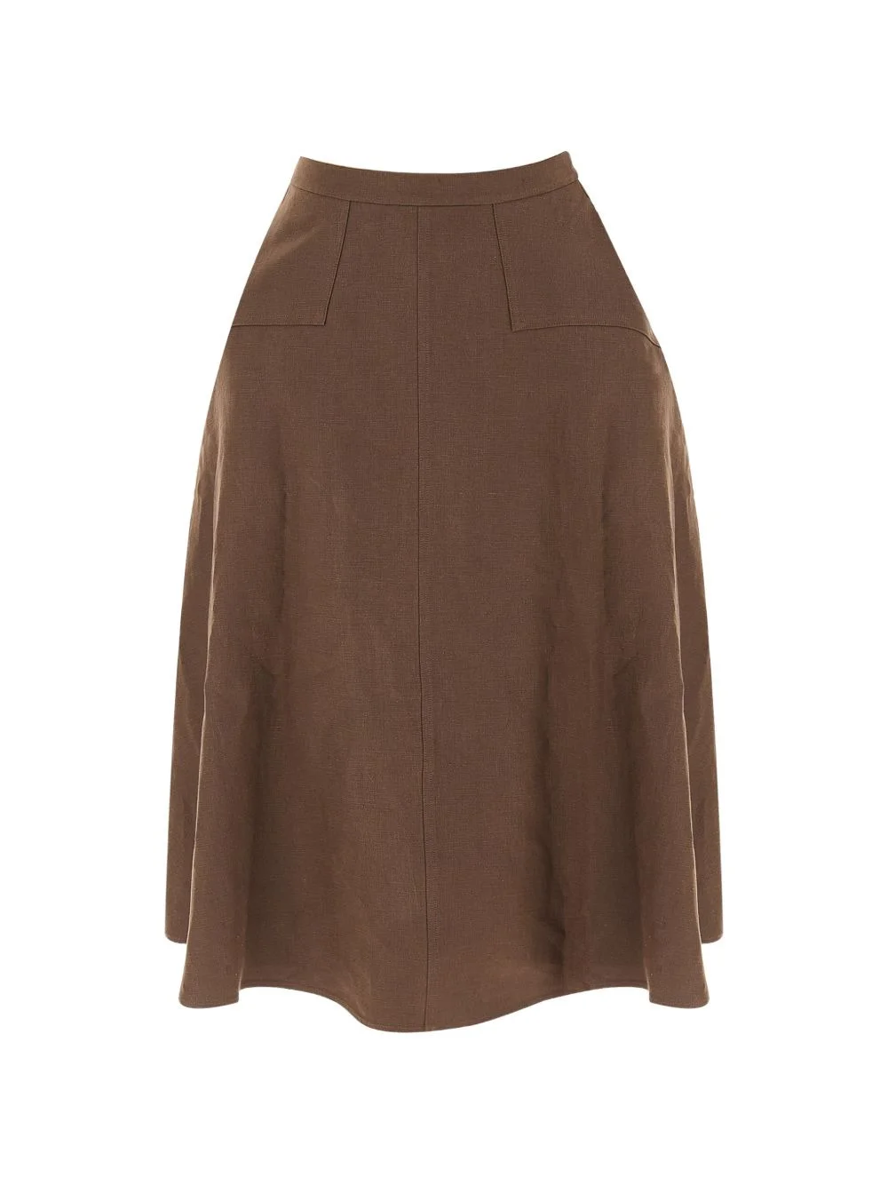 paneled midi A-line skirt - 1
