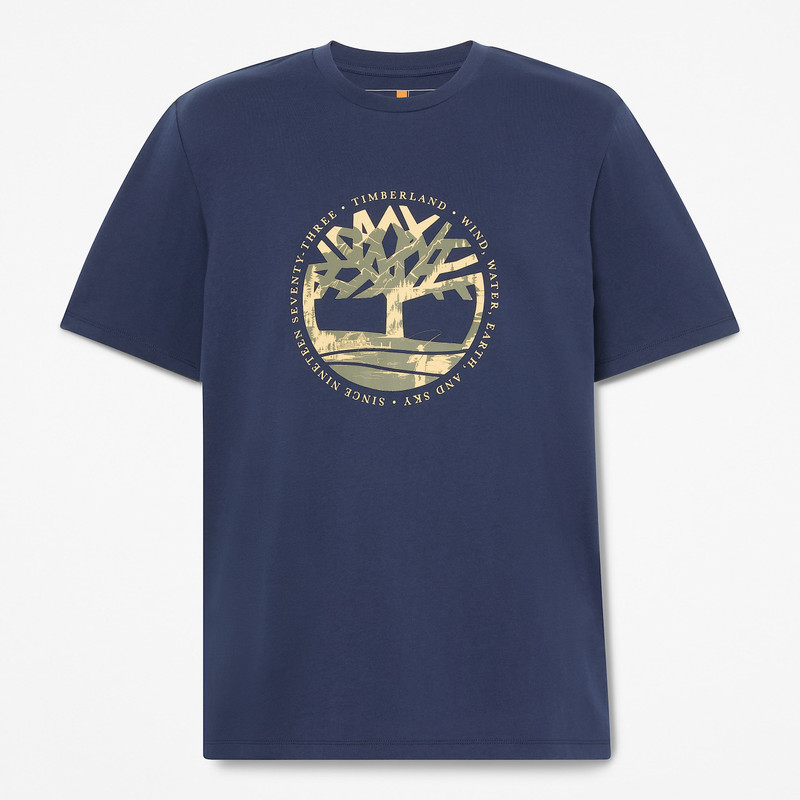 Timberland Men's Tree Logo Lake House Graphic T-Shirt outlook