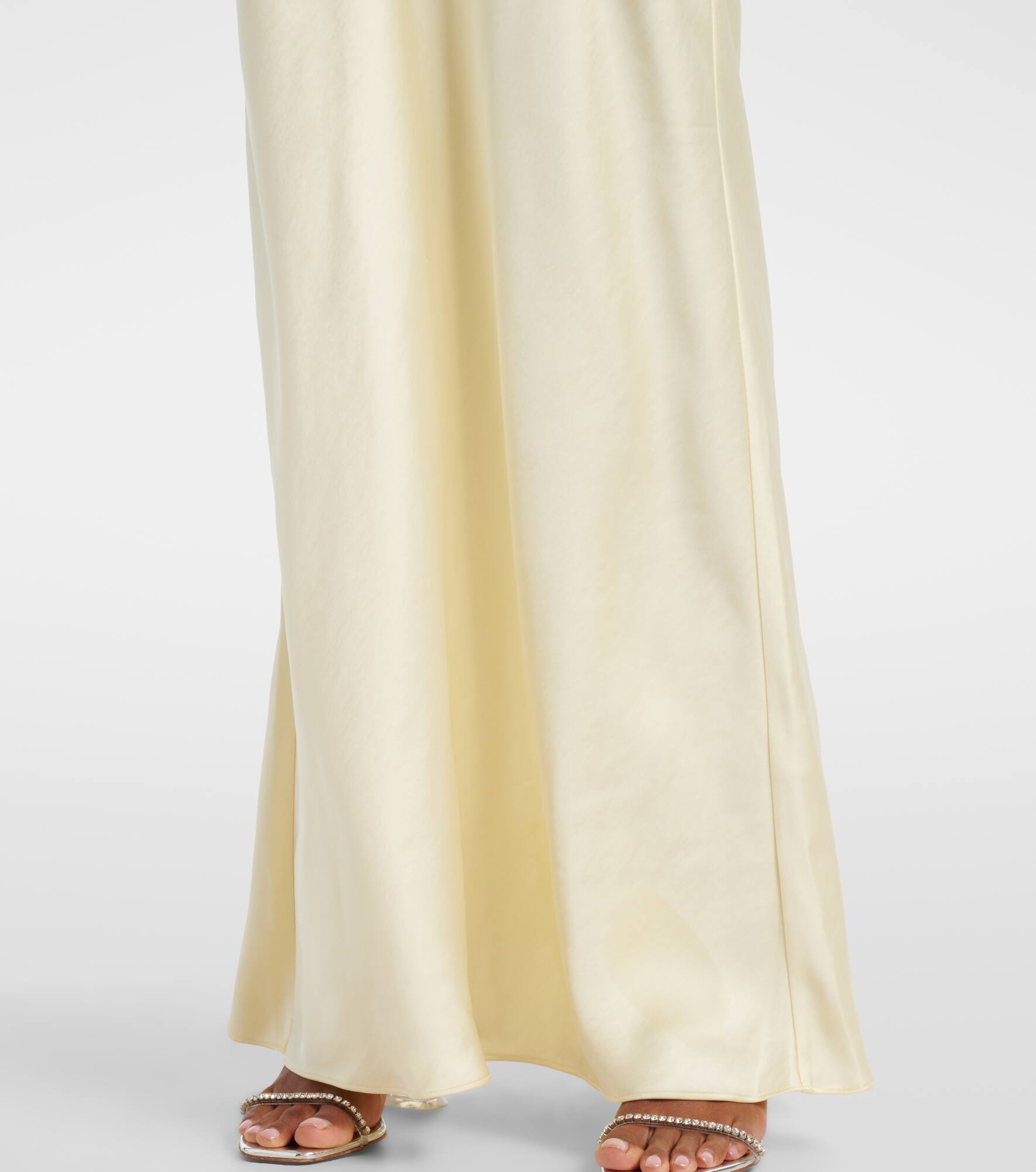 Floral satin gown - 5