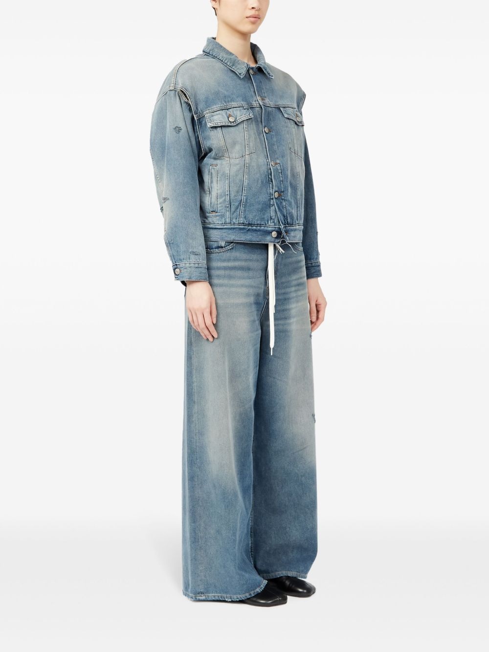 single-stitch denim jacket - 3