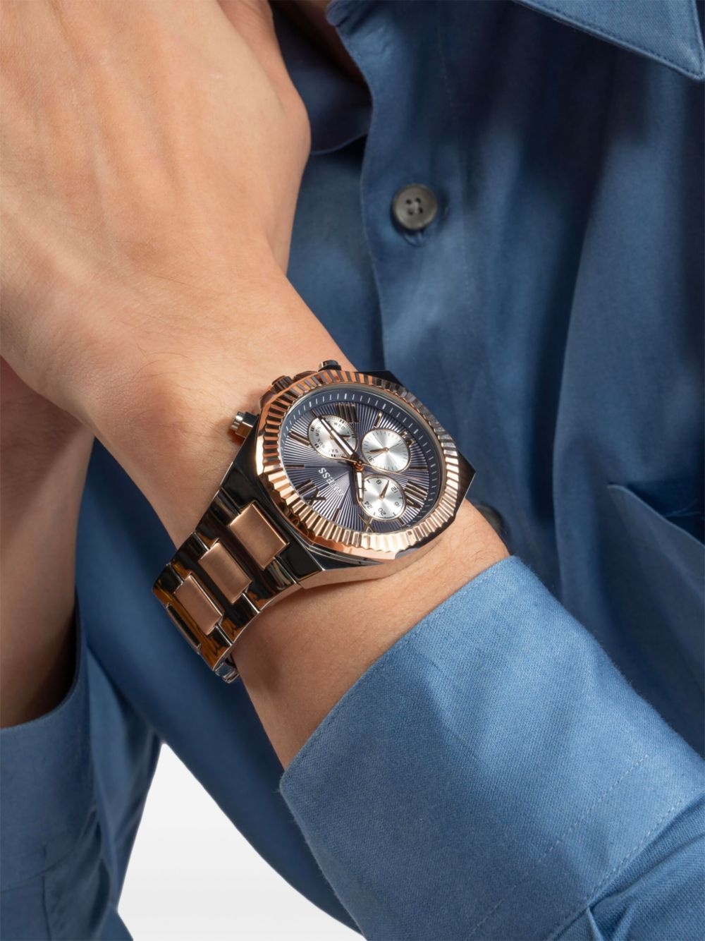 stainless steel chronograph 44mm - 6