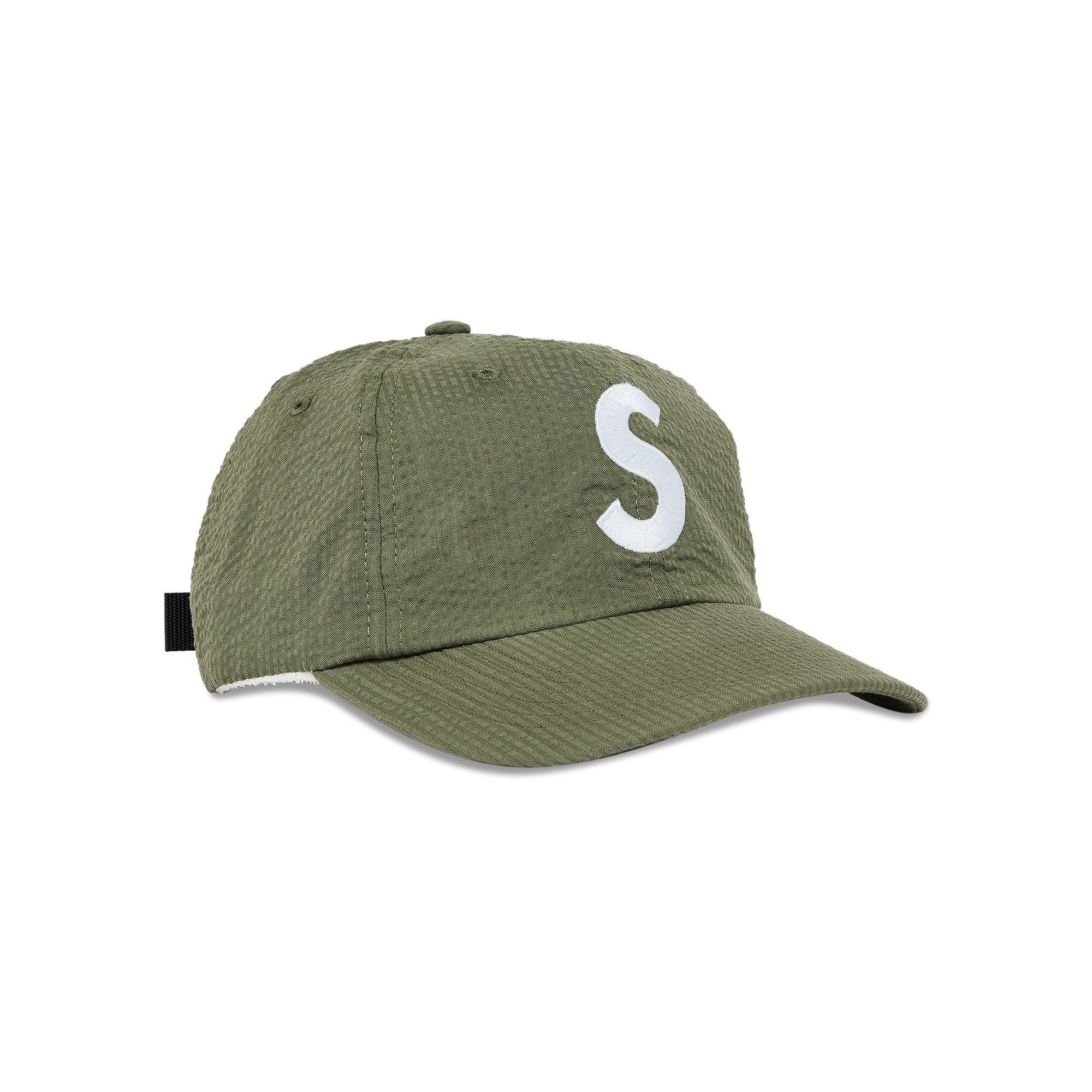 Supreme Seersucker S Logo 6-Panel 'Green' - 2