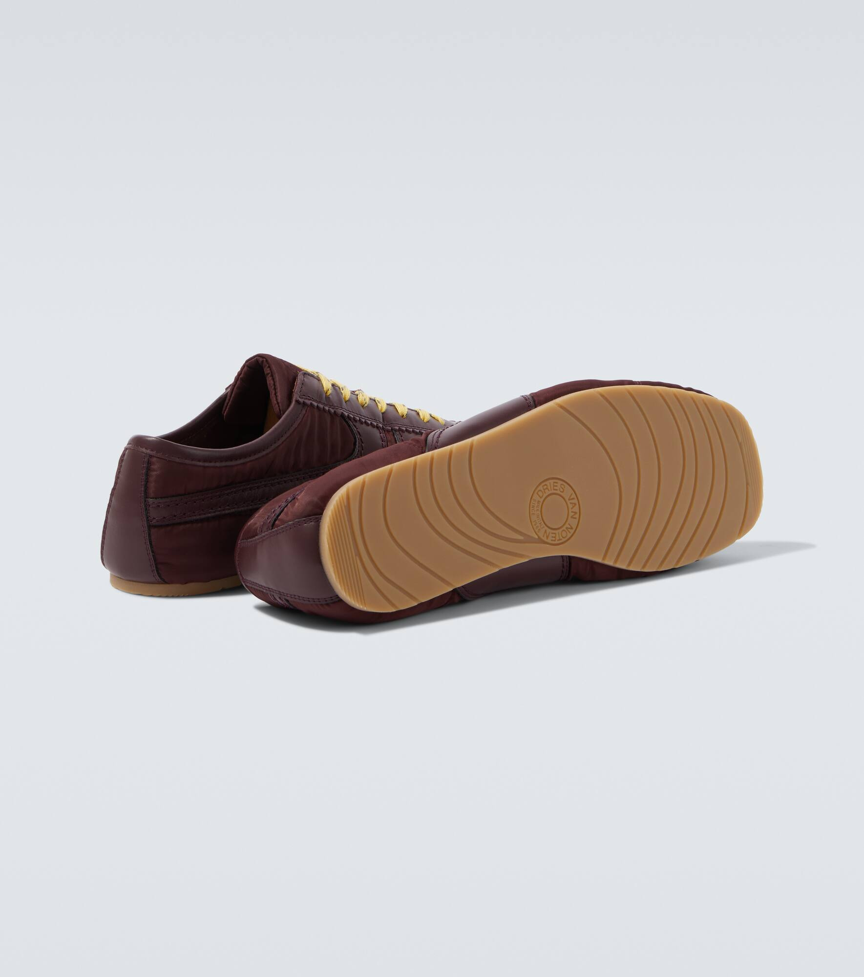 Leather-trimmed sneakers - 7