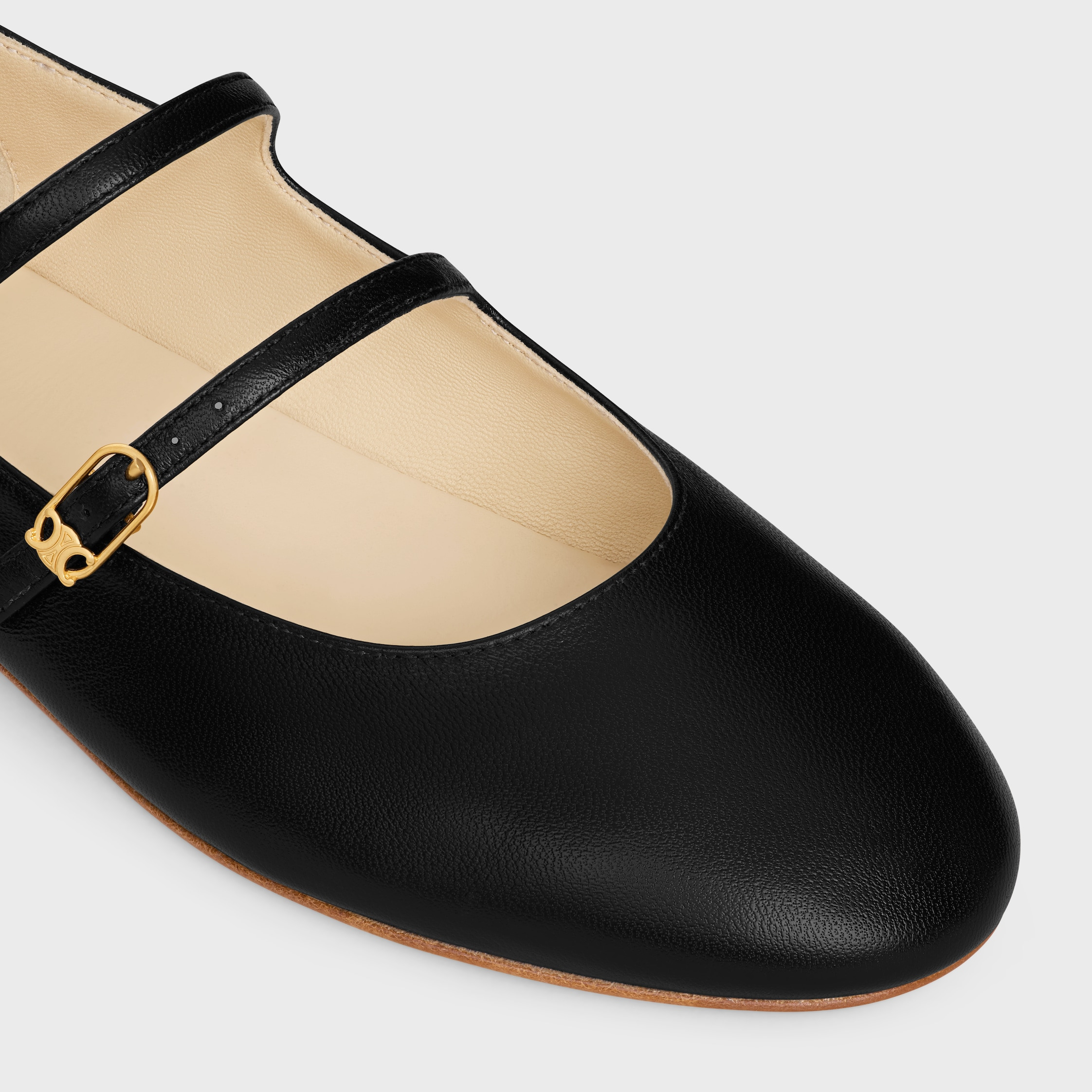 LES BALLERINES CELINE DOUBLE STRAP IN LAMBSKIN - 4