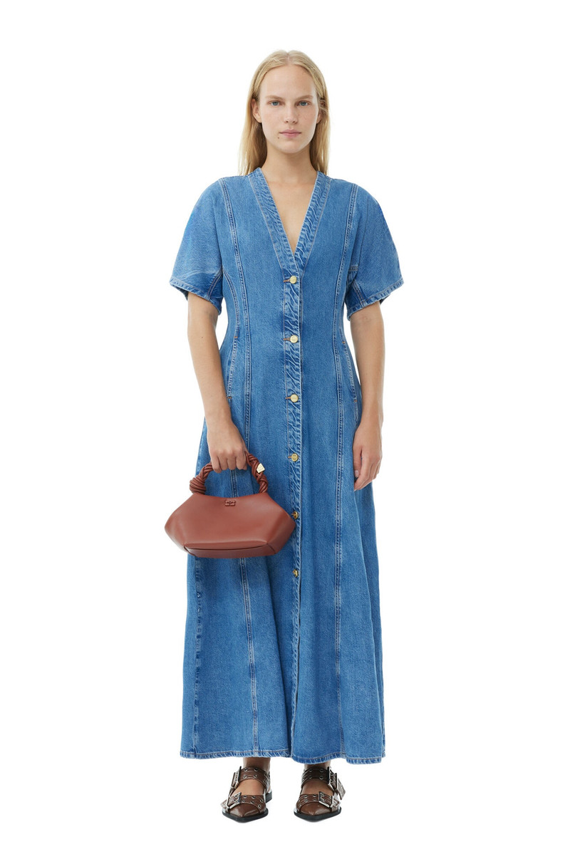 GANNI FUTURE DENIM MAXI DRESS outlook