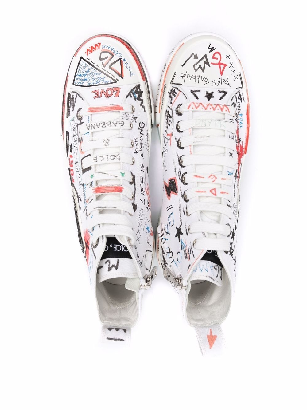 Portofino Light graffiti-print sneakers - 4