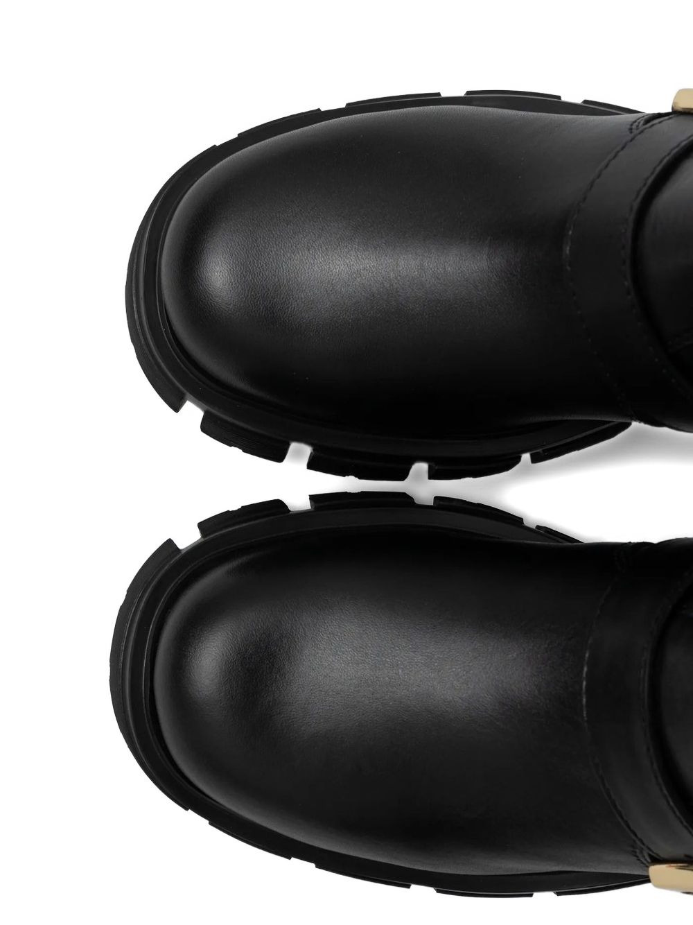 buckle knee-high boots - 3