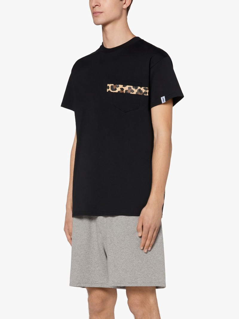 BLACK X LEOPARD COTTON T-SHIRT | GJM-206 3