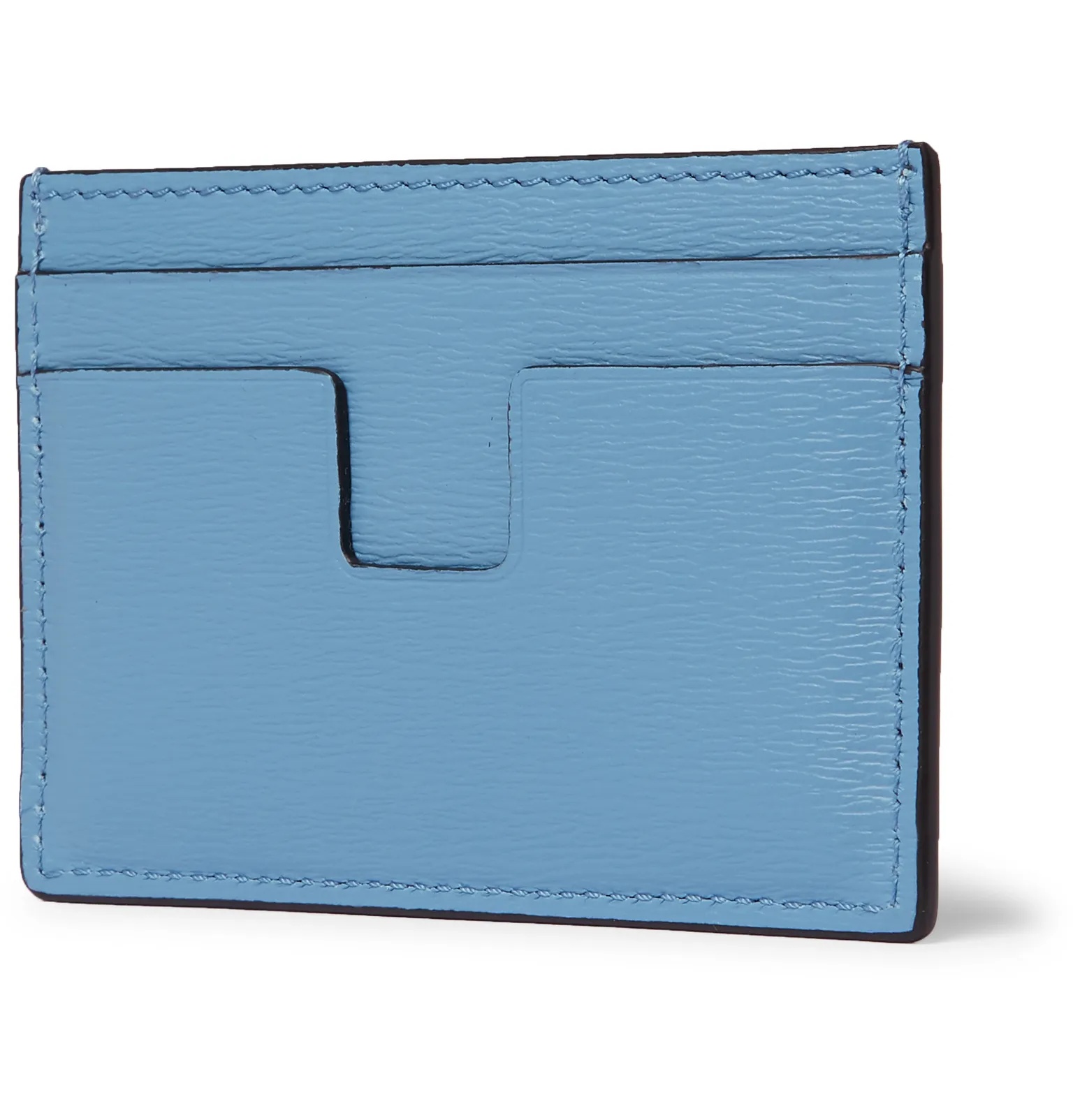 Textured-Leather Cardholder - 3