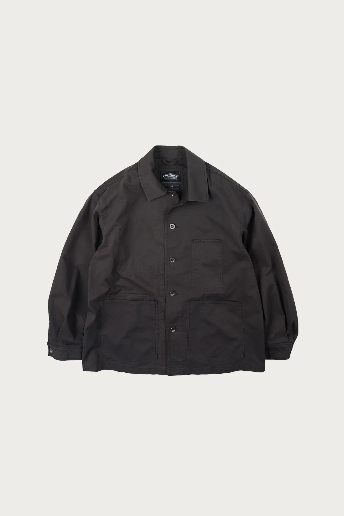 Relaxed Coverall Jacket - Charcoal - 1