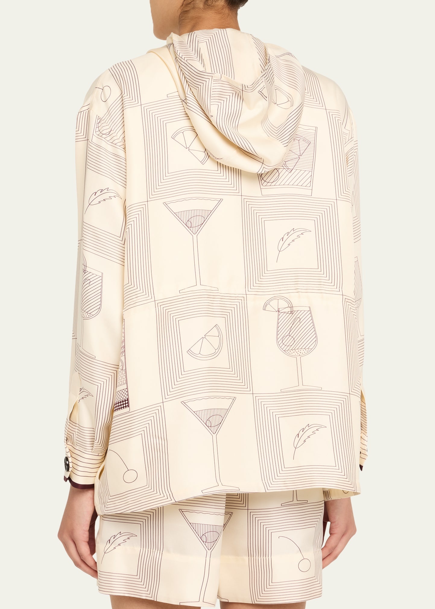 Rafael Aperitivo Twill Hooded Bomber Jacket - 3