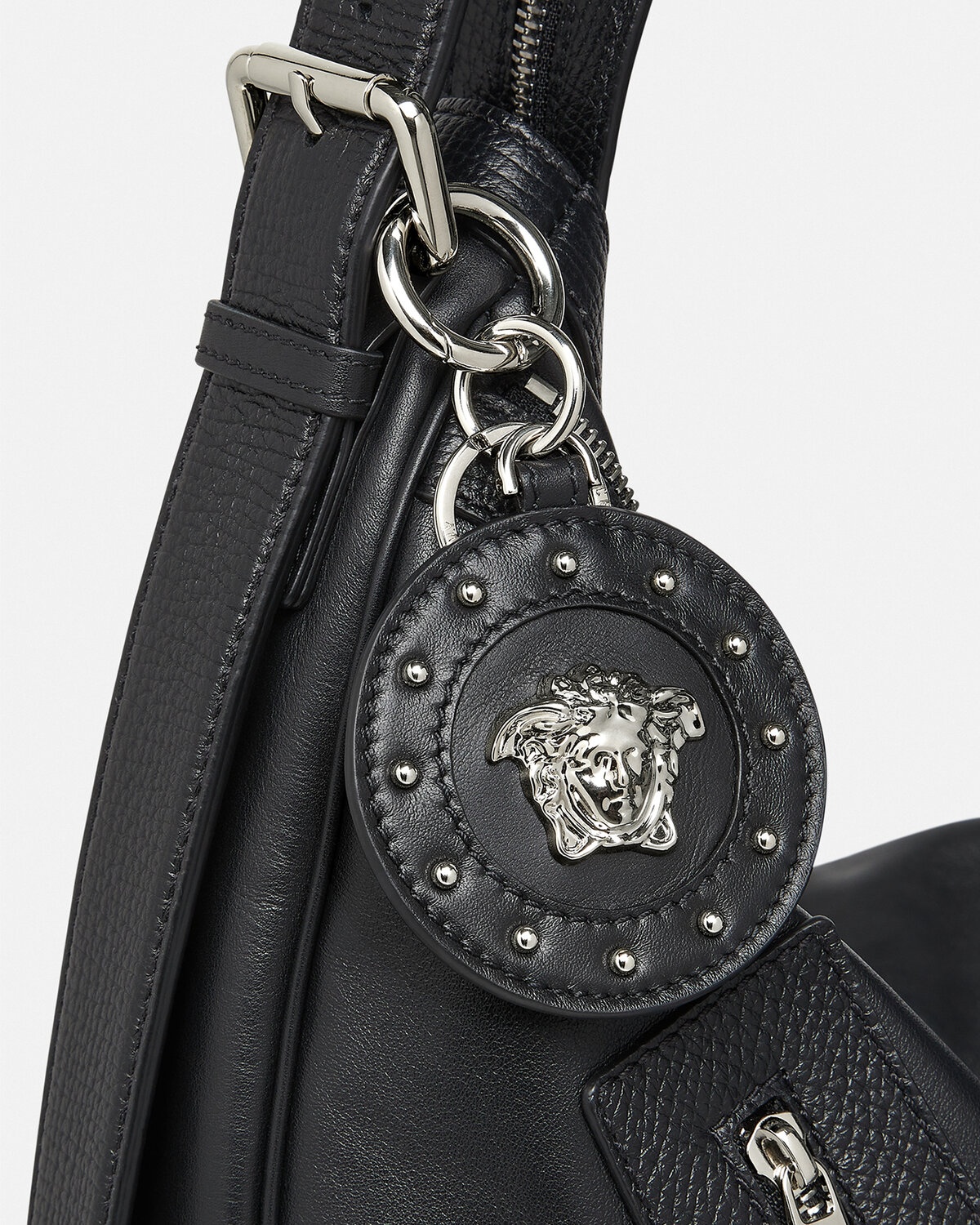 Medusa Studded Key Chain - 4