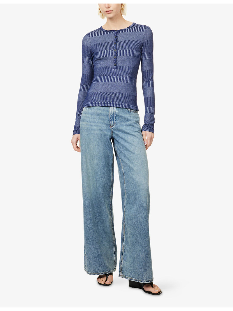 rag & bone Sofie Wide-Leg Denim Jeans outlook