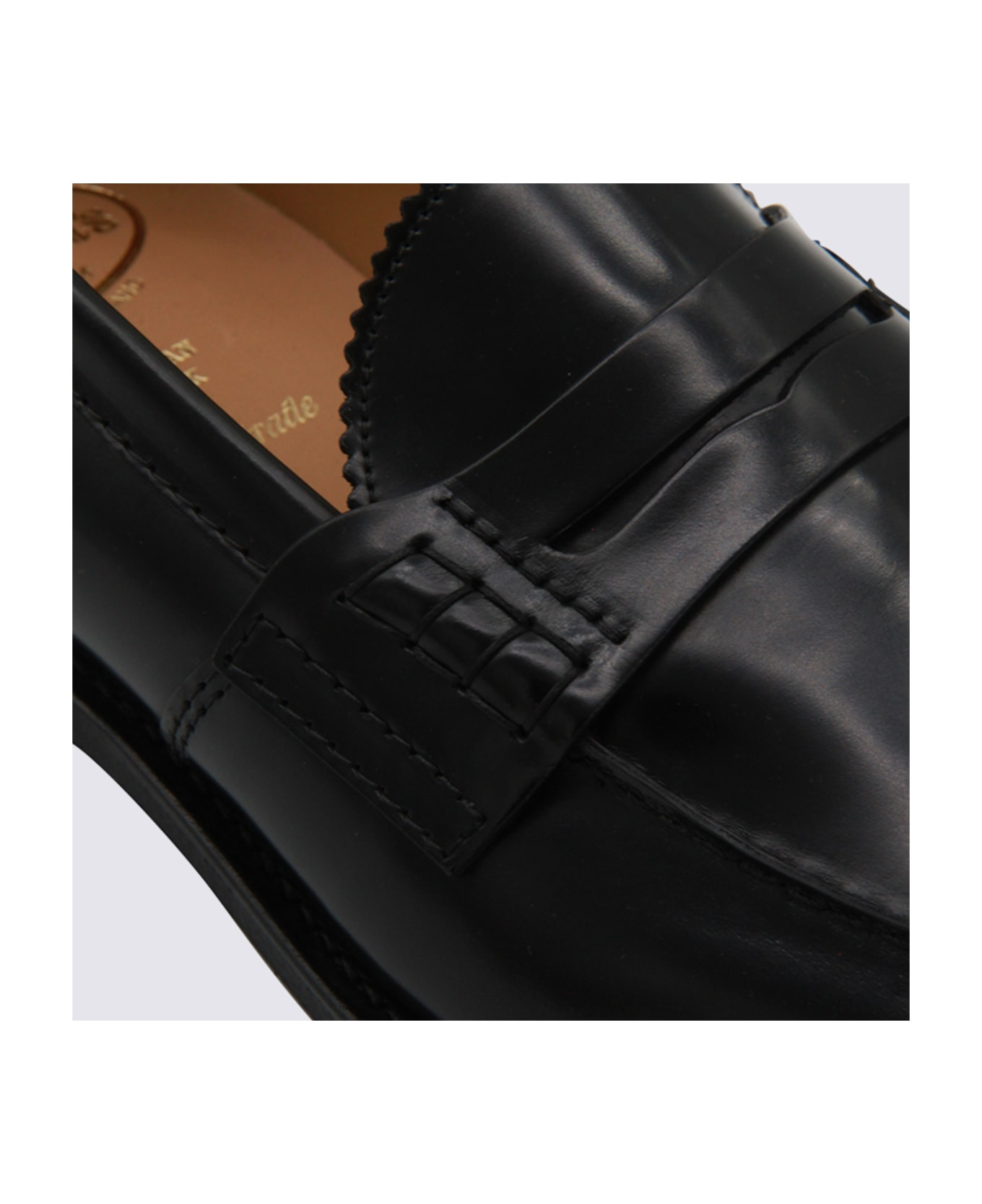 Black Leather Loafers - 4