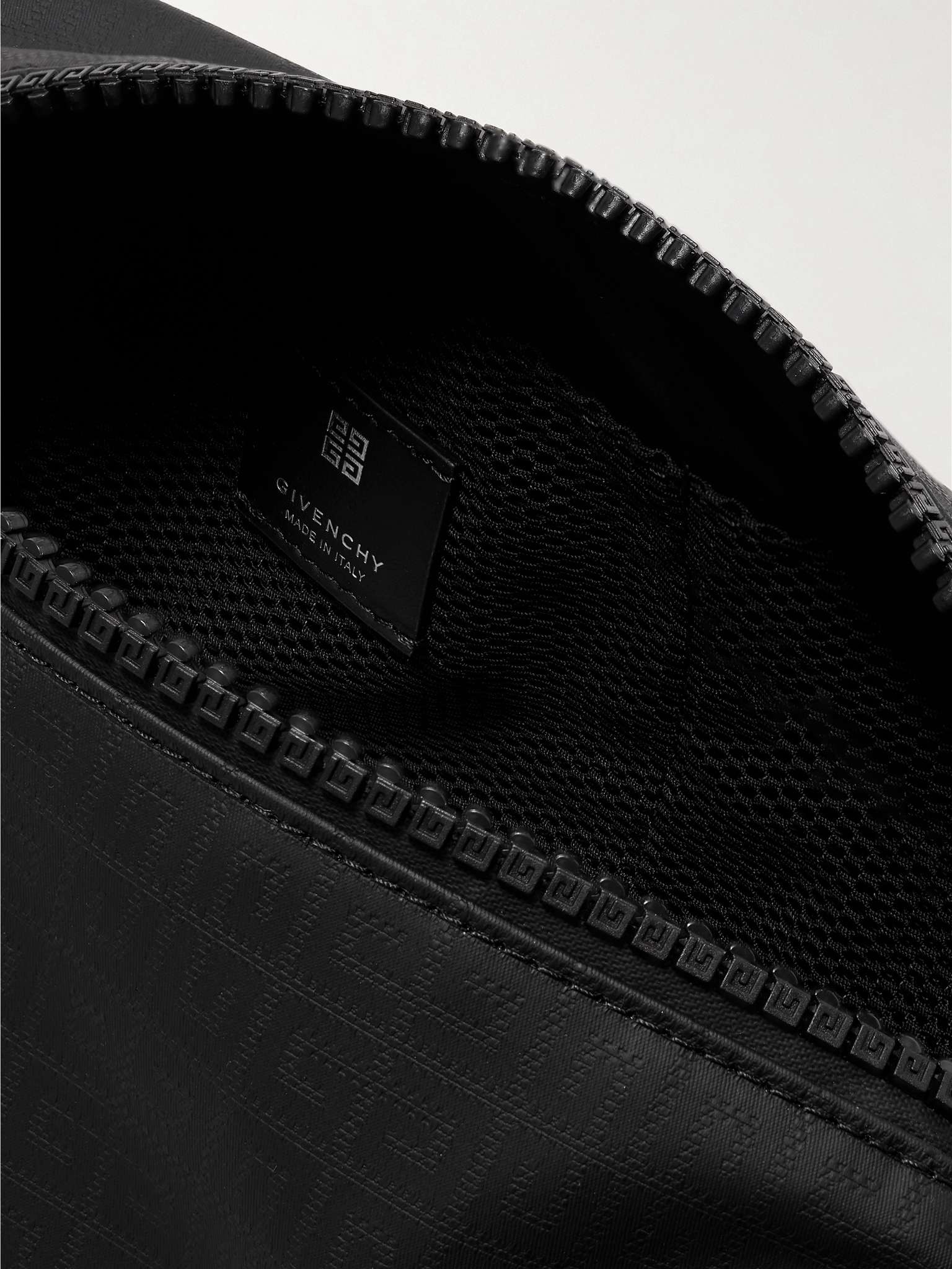 G-Zip Logo-Print Webbing-Trimmed Coated-Nylon Jacquard Wash Bag - 2